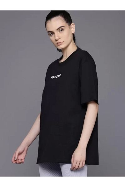 CVS Women's Printed Oversize T-shirt - Black