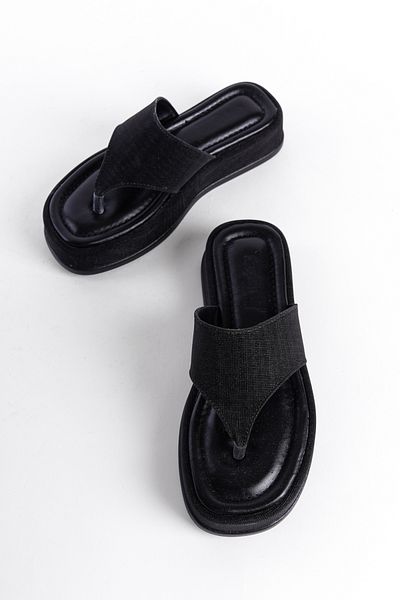 Capone Outfitters Dámské pantofle Margalo na klínovém podpatku Stone Flip Flops
