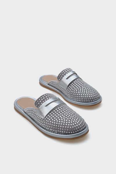 Capone Outfitters Γυναικείες παντόφλες Meris Velvet Stone Closed Toe