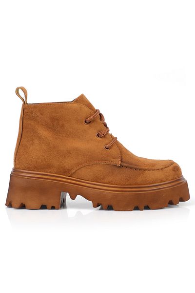 Capone Outfitters Kerek orrú Trac Sole fűzős női csizma
