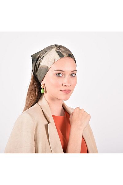 Deriderim Bandana colorata multifunctionala cu model Boldini Patrat colorat 45x45