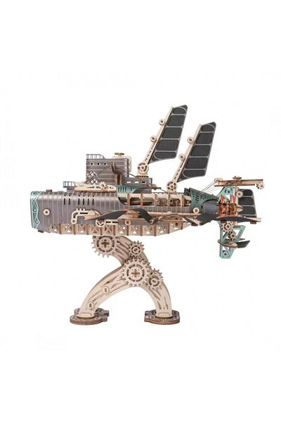 ROKR 3D Puzzle, 20,000 Leagues Under the Sea Ship Plus Size, gray, HC, wood, 412 pieces