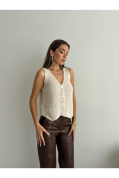 mydukkan.co Thessaloniki Knitwear Vest Stone