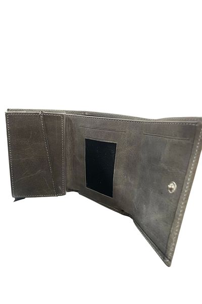 Karalı Deri Karali Genuine Leather with Crazy Mechanism Bryat Gray K501-9