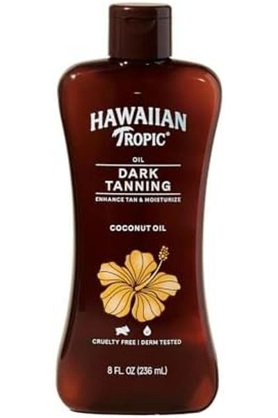 Hawaiian Tropic زيت تسمير البشرة الداكن من هاوايان تروبيك، أصلي، ٨ أونصة