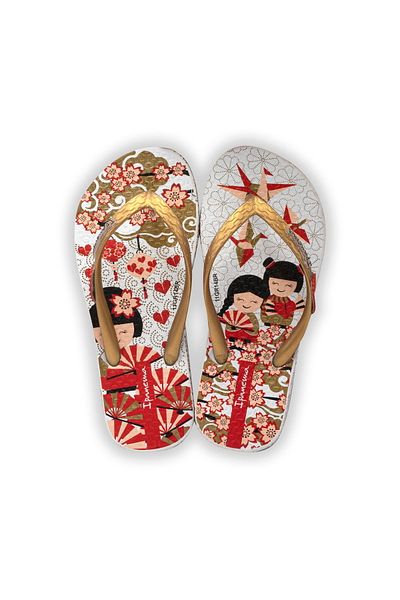 İpanema Red Children's Slippers - Flip Flops, 25/36 Model