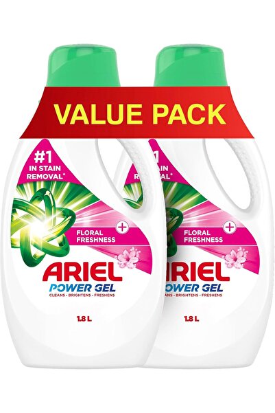 Ariel Floral Breeze Laundry Detergent Power Gel 1.8L x 2, Dual Pack