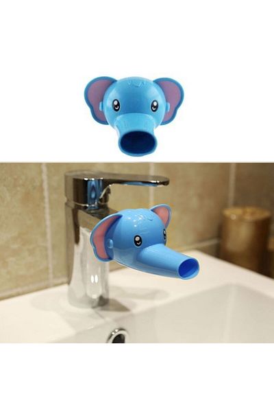 Emperium Educational and Safe Faucet Extender Expander Head Apparatus for Children with Elephant Figure (5122)