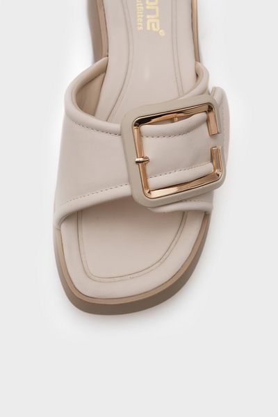 Capone Outfitters Γυναικείες άνετες παντόφλες Mia Wedge με μονό λουράκι