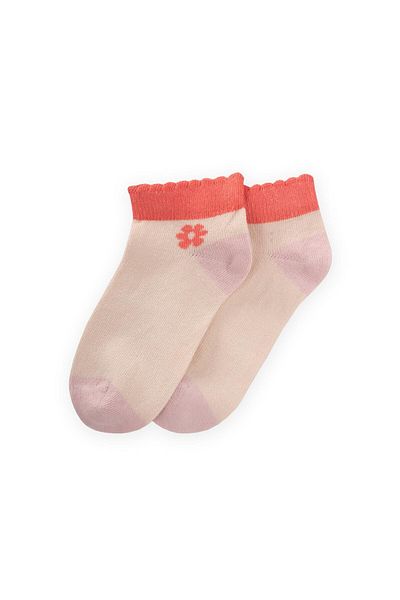 Cigit Heel Toe Colorful Children's Booties Socks 5-12 Years Old Powder - Yavruağzı