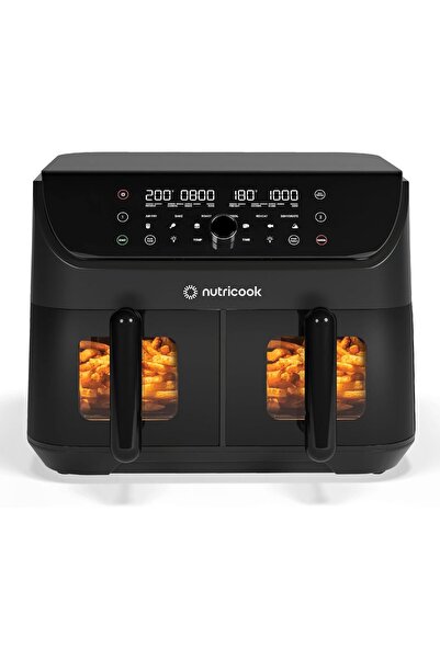 Nutricook Duo 2 Vision Air Fryer with Transparent Window and Dual Basket, 8.5...