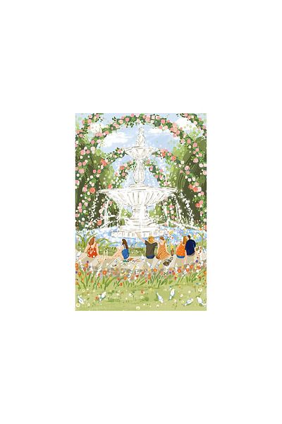 Rolife 2D Puzzle, Spring Fountain, Rolife, 1000 pieces