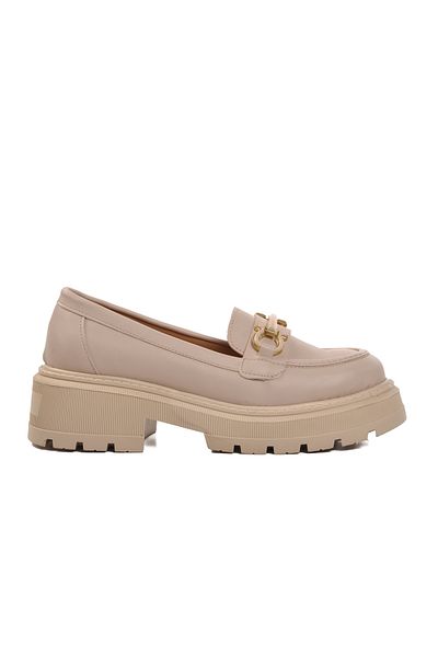 Aspor Beige Skin Women's Casual Loafer Shoes