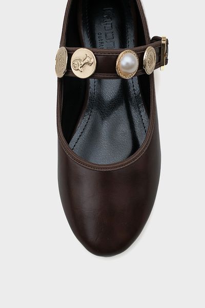 Capone Outfitters Codi Noda csatos gyöngyöves női balerinák