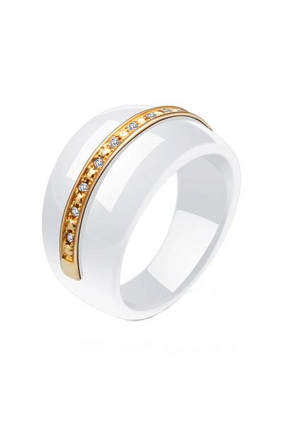 SIC MODA Inel elegant din ceramica 5847