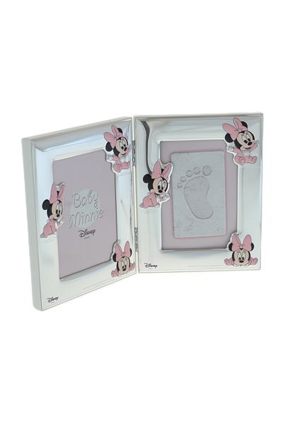 GiftExpress Silver photo frame with Baby Minnie Mouse print