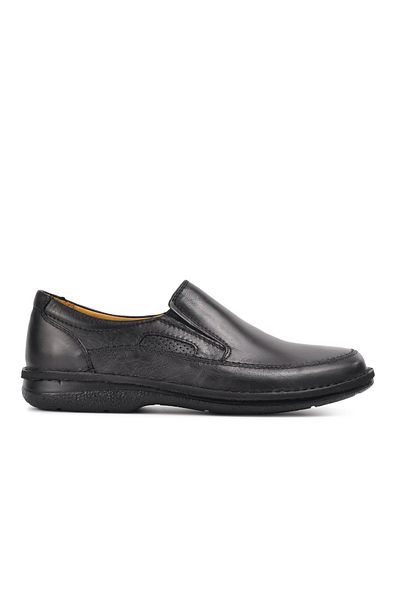 Dr.Flexer Black Genuine Leather Men's Classic Shoes
