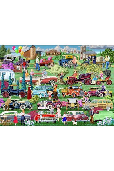 Wooden City Wooden puzzle Vintage Cars, Wooden City, 750 pieces
