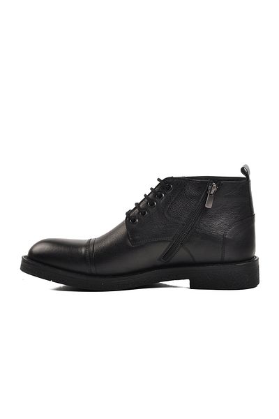 Aspor Black Genuine Leather Classic Men's Boots