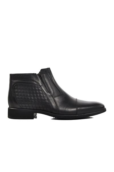 Aspor Black Genuine Leather Classic Men's Boots
