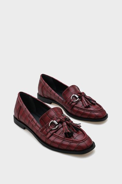 Capone Outfitters Pantofi de damă Carolin cu cataramă metalică cu ciucuri