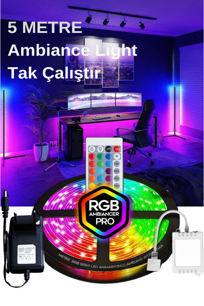 EMİN ENSAR HOME Oyuncu Masası Gaming Rgb Led 16 Renk Varyasyonlu 1.Kaliteli 5...