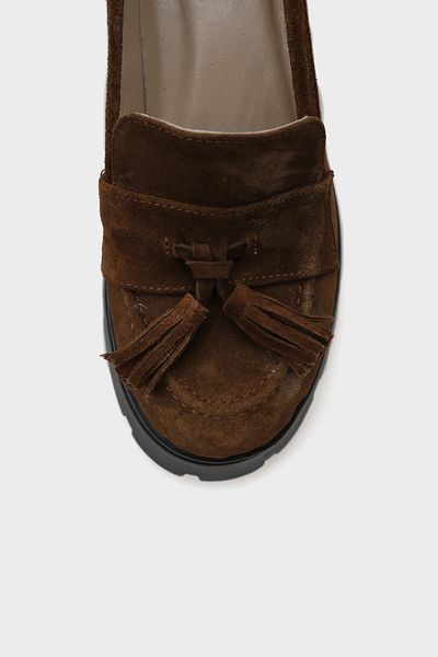 Capone Outfitters Dámské mokasínové boty s vysokou podrážkou se střapcem