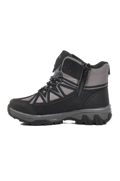 Aspor Black Smoked Unisex Kids Outdoor Boots