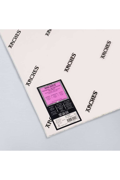 Arches Hot Press 10'lu Paket %100 Pamuk Sulu Boya Kağıdı Natural White İnce D...