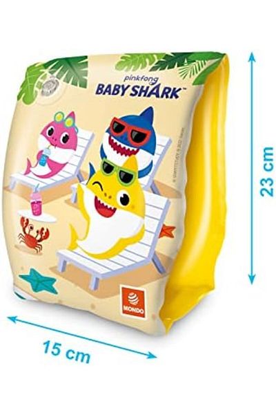 STOREMAX 16933 Baby Shark Sleeve 23 Cm, Water Sports, Beach Material, Inflatable Item, Swimming Accessory, Camping