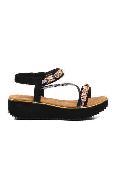 Voyager Black Women's Flat Sandals