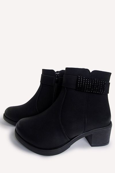 Gold Step Women's Black Heeled Boots 24K-1150S
