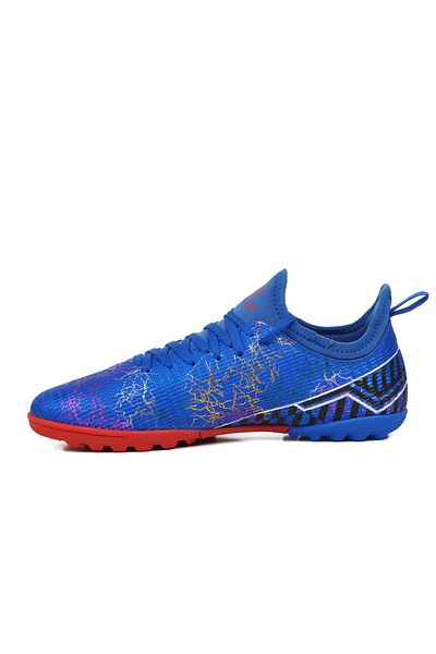 Playup Blue Saks Ankle Elastic Men's Astroturf Field Shoes