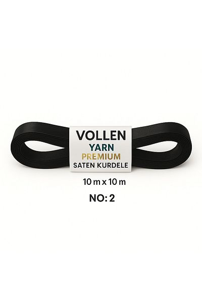 vollen yarn No:2 10 mm 10 Mt Satin Ribbon