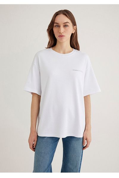 Mavi Consistency Printed Oversize Single Size T-Shirt