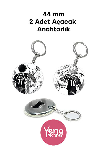 Yenaplanner حلية حقيبة القفل الأزرق / مجموعة الشارة / سلسلة مفاتيح فتاحة