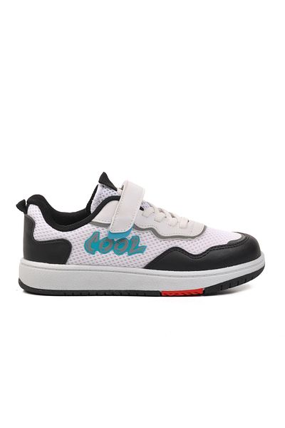Aspor Black and White Kids Sneakers