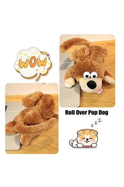 JOYFUL CHİLD Roffle Roly Kahkaha ile Yuvarlanan Pilli Sesli Hareketli İnteraktif Gülen Köpek - 30 cm
