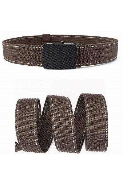 PUFO Curea bărbătească Pufo Casual Fit 3,8 x 120 cm, cataramă metalică, maro