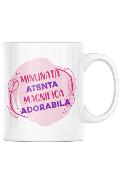 OEM Cană albă personalizată „Minunată, Atentă, Magnifică, Adorabilă”, INOVATI...