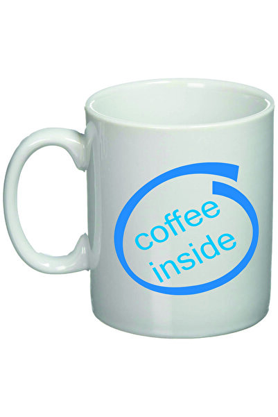 OEM Cană albă personalizată „Cafea înăuntru”, INOVATIX®. 330 ml