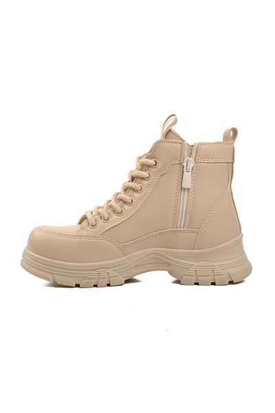 Aspor Beige Girl's Boots with Fleece Inside
