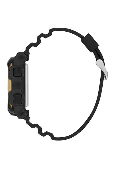 Daniel Klein Black Children's Wristwatch with Alarm and Stopwatch, 7 Different Lights, for Ages 8-12