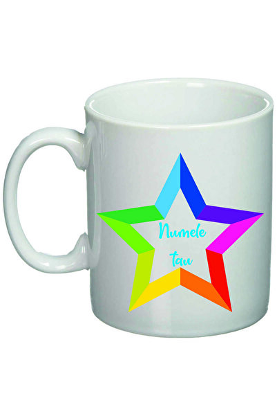 OEM Cană albă personalizată „Numele tău în stea”, INOVATIX®. 330ml