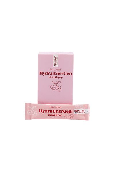 PURE AURA Hydra Energen Electrolit Red Fruit Flavored Pop