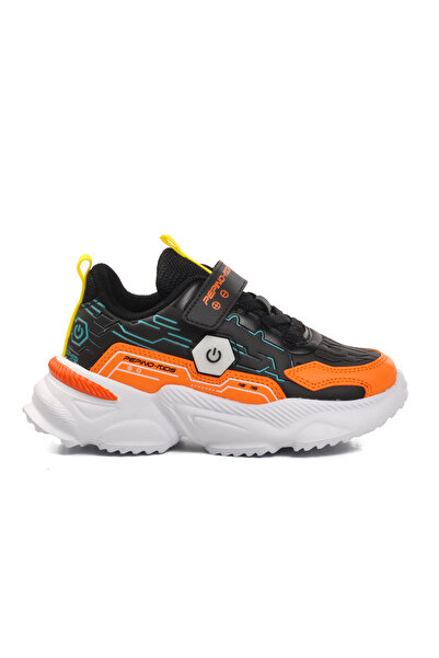 pepino Black Orange Children's Sports Shoes