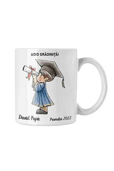 OEM Εξατομικευμένη λευκή κούπα "Goodbye Kindergarten", INOVATIX®. 330ml