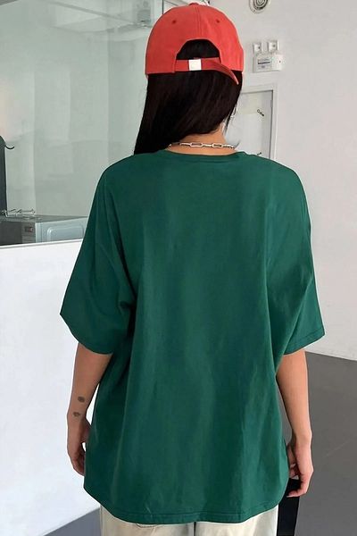 memowear Πράσινο μπλουζάκι Unisex Alpha με χαλαρή εφαρμογή