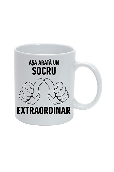 OEM Εξατομικευμένη λευκή κούπα "Έτσι μοιάζει ένας εξαιρετικός πεθερός", INOVA...