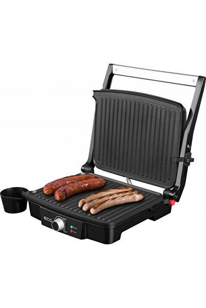 ECG Electric grill KG 100, 2000 W, 3 cooking types, 180º opening